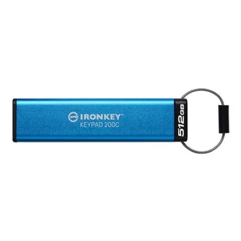 KINGSTON 512GB USB-C IronKey Keypad 200C – Bild 1