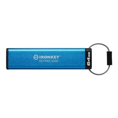 KINGSTON 64GB USB-C IronKey Keypad 200C – Bild 1