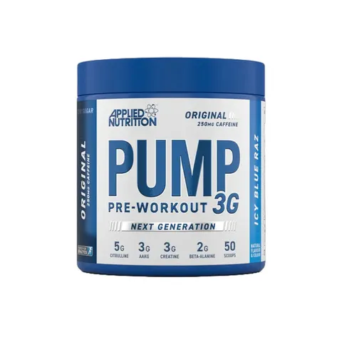 Pump 3G Pre-Workout, Icy Blue Raz - 375 grams – image 1