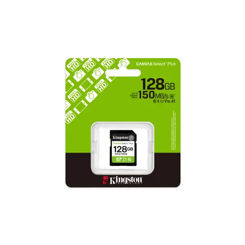 Kingston Technology 128GB SDXC Canvas Select Plus Gen3 150MB/s C10 UHS – image 1