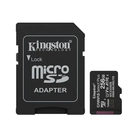 Kingston Technology 256GB microSDXC Canvas Select Plus Gen3 150MB/s A1 – imagen 1