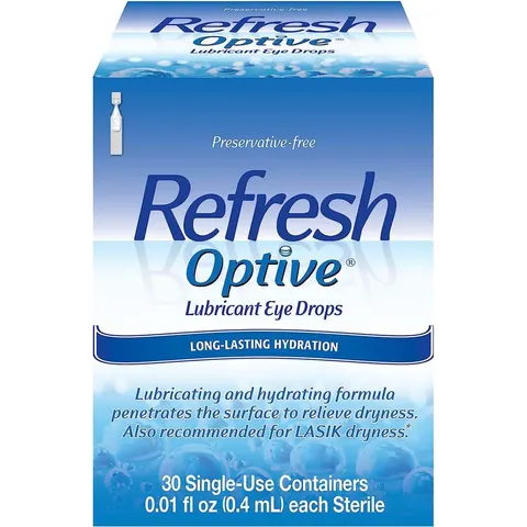 Refresh optive lubricant eye drops 30-0.01 fl. Oz. – image 1