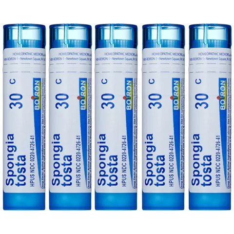 Boiron, Spongia Tosta 30C, 80 Pellets – image 1