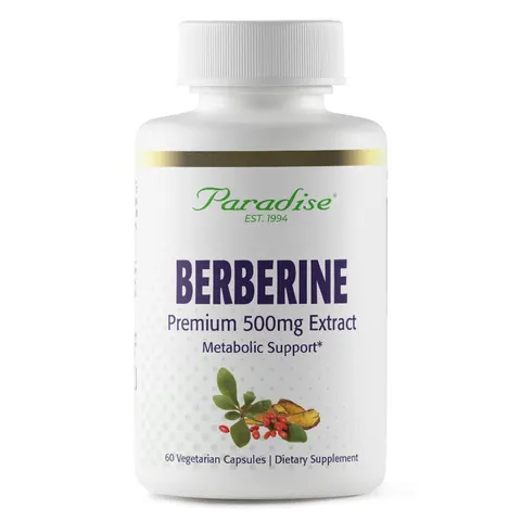 Paradise Herbs, Berberine Extract, 60 Vegetarian Capsules – image 1