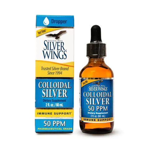 Natural Path Silver Wings, Colloidal Silver, 50 PPM, 2 fl oz (60 ml) – image 1