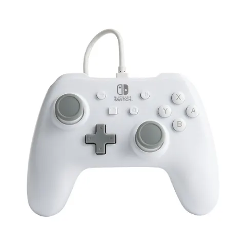 PowerA Bedrade Controller Nintendo Switch – Wit – afbeelding 1
