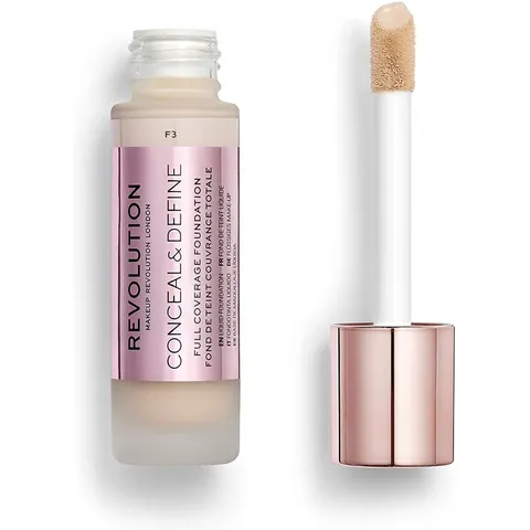 Revolution Make Up Conceal & Define full coverage foundation #F3 – imagen 1