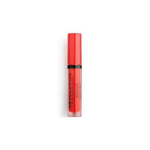 Makeup Revolution - Transparante Glanzende Lipgloss - 132 Cherry – afbeelding 1