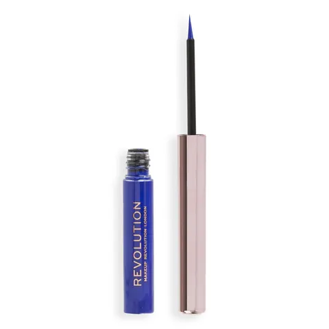Revolution Super Flick Liquid Eyeliner, Blue, 2.4 ml – afbeelding 1