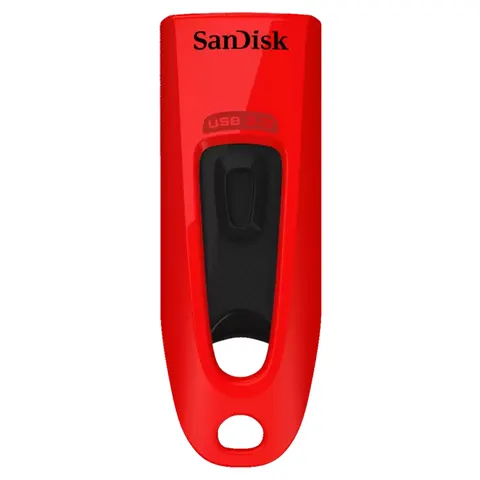 Dysk flash Usb SanDisk Ultra 64 Gb Usb 3.0 czerwony – zdjęcie 1