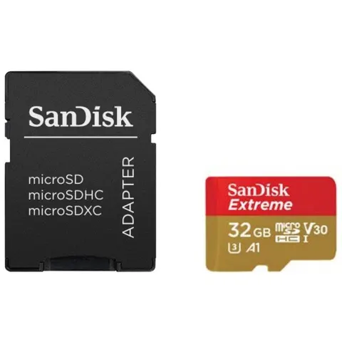 SanDisk Extreme microSDHC Speicherkarte 32GB 2-Pack + SD Adapter – Bild 1