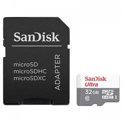 SanDisk Micro SD 32 GB - Memory Card - met Adapter – afbeelding 1