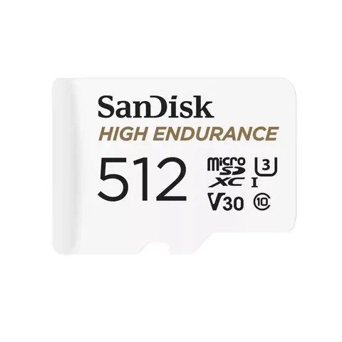 SanDisk High Endurance microSDXC Speicherkarte 512GB + SD Adapter – Bild 1
