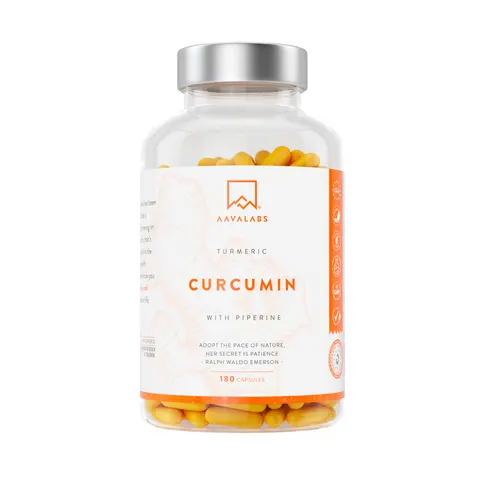 Aavalabs Curcumin+piperin Vegan Kapseln – Bild 1