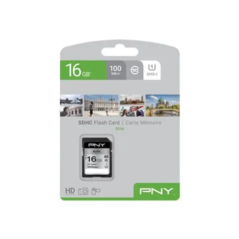 PNY Elite SD Speicherkarte 16 GB – Bild 1