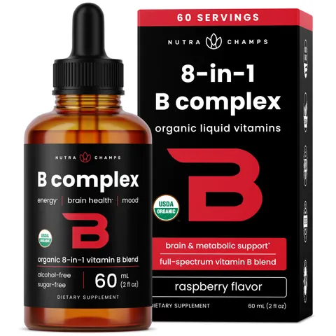 NutraChamps, B Complex, Raspberry, 2 fl oz (60 ml) – image 1