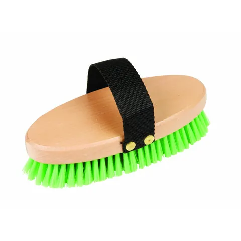 (One Size, Lime) Roma Brights Body Brush – image 1