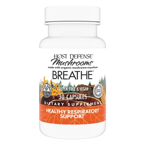 Host Defense, Mushrooms, Breath, 30 Capsules – image 1