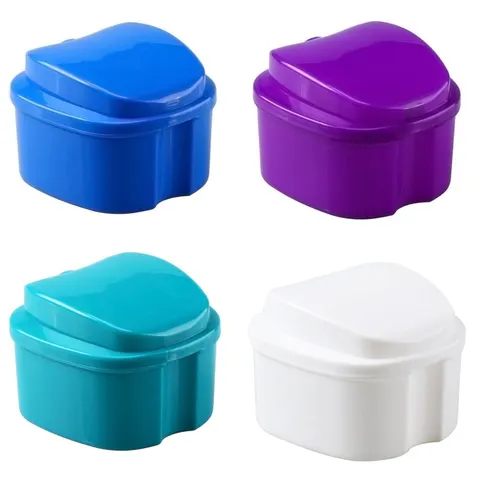 ORAfix Complete Care Premium Denture Bath – No Mess, No Spill Strainer – image 1