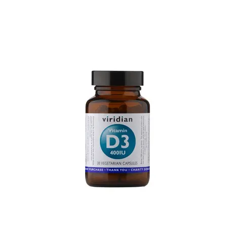Viridian Vitamin D3 400Ui 30 Capsules – image 1