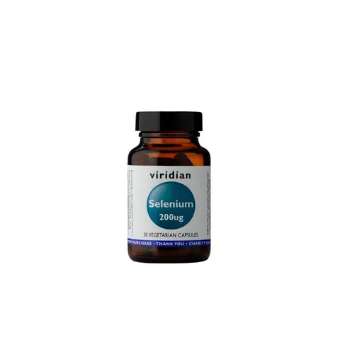 Viridian Selenium 200 ug 30 Vegetable Capsules – image 1