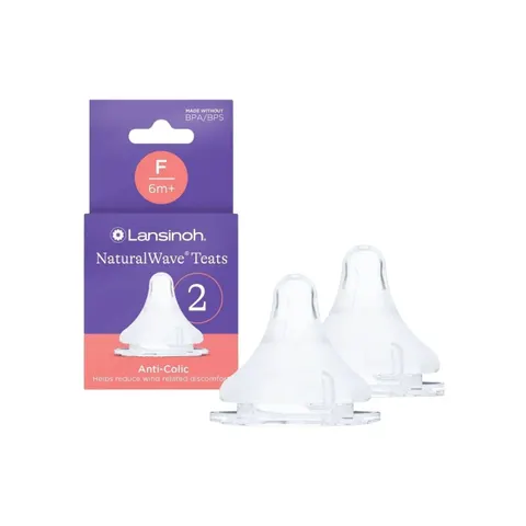 Lansinoh Natural Wave Fast Flow Teats - 2 Pack – image 1