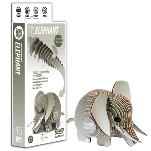 Eugy Elephant 3D Craft Kit – image 1