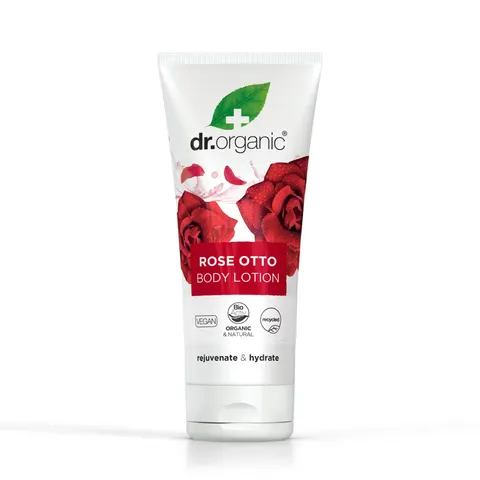 Dr. Organic Loción Corporal Rose Otto 200 ml – imagen 1