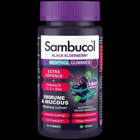 Sambucol Extra Defence Menthol Gummies x 30 – image 1
