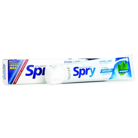Spry Peppermint Toothpaste - Xylitol & Aloe Vera 141g – image 1
