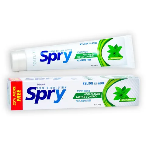 Xlear, Spry Toothpaste, Anti-Plaque Tartar Control, Natural Spearmint – image 1