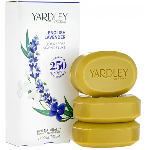 Yardley English Lavender Luxury Soaps 3X100G – image 1