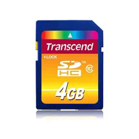 Transcend SD Card SDXC/SDHC Class 10 4GB – image 1