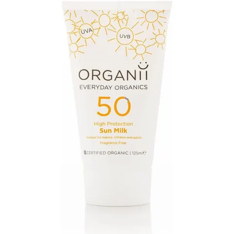 Organii Leche Solar SPF50 BIO 125ml – imagen 1