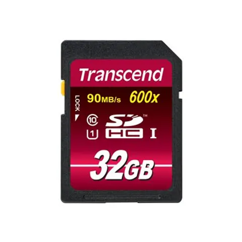 SD Card 32GB Transcend SDHC UHS-I 600x – Bild 1