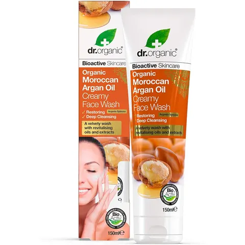Dr. Organic Argan Face Wash Cleanser 150 ml – image 1