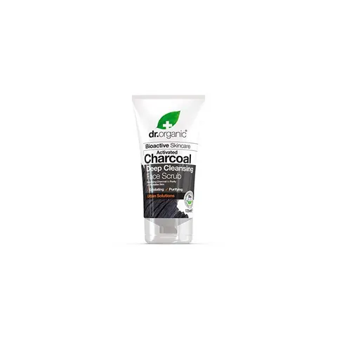 Dr Organic Bioactive Skincare Activated Charcoal Deep Cleansing Face Scrub – image 1