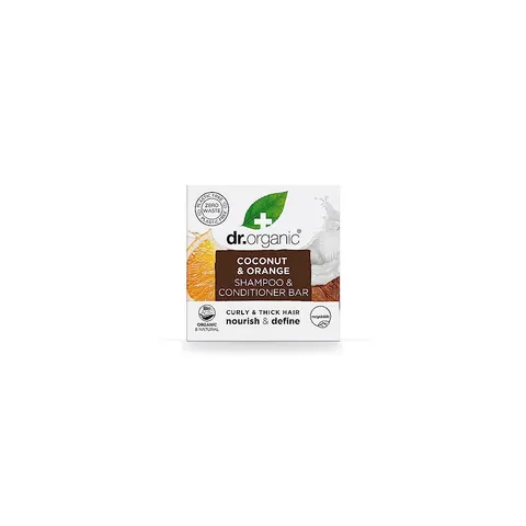 Dr. Organic Coconut and Orange Solid Shampoo and Conditioner 75 gr – image 1