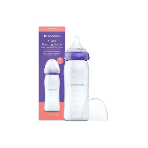 Lansinoh NaturalWave Glass biberon Medium 1 pcs – image 1
