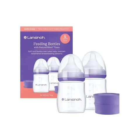 Lansinoh NaturalWave biberon 2x160 ml – immagine 1