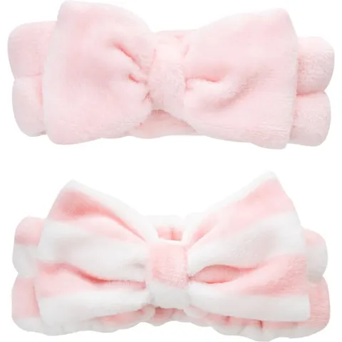 Brushworks Makeup Headbands spa headband with bow – image 1