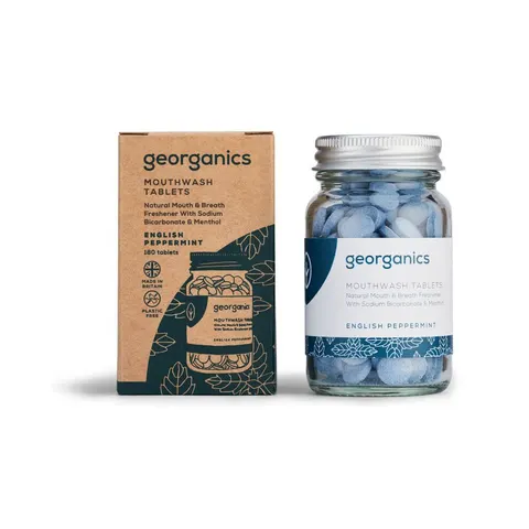 Georganics Mint Mouthwash 180 Tablets – image 1