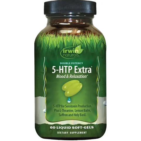Irwin Naturals, Double Potency, 5-HTP Extra, 60 Liquid Soft-Gels – image 1