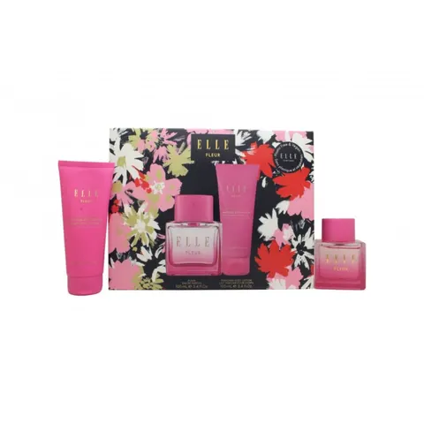 Elle Fleur Gift Set 100ml EDP Spray + 100ml Body Lotion – image 1