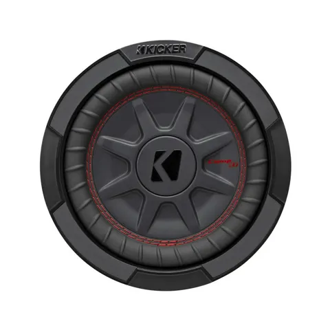 Kicker 48CWRT82 CompRT 8" Thin Profile Dual Voice Coil Subwoofer - 2 Ohm – image 1