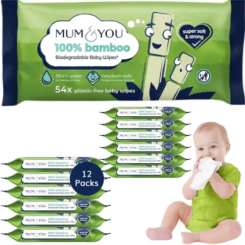 Bamboo Wipes 12 Pack – image 1