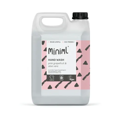 Miniml Hand Wash Uplifting Pink Grapefruit 5L – image 1