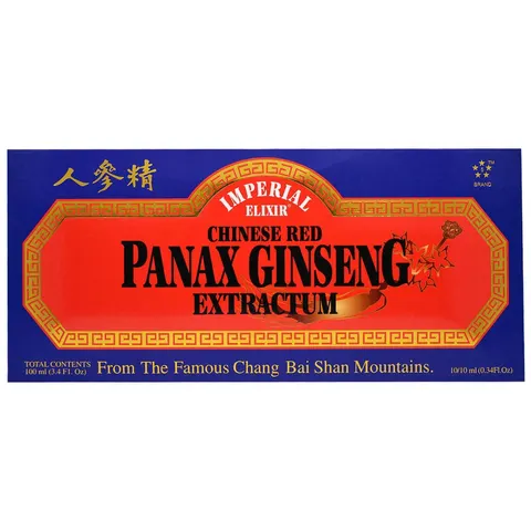 Imperial Elixir, Chinese Red Panax Ginseng Extractum, 10 Bottles, 10ml – image 1
