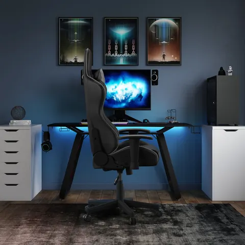 Dorel Oblivion Gaming Desk - Black – image 1