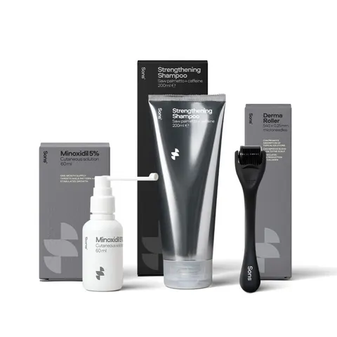 Sons Minoxidil, Shampoo & Derma Roller, 1 Month – image 1